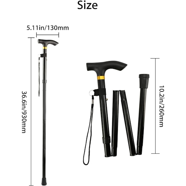 Fällbar bar 4 och justerbar fällbar bar lätt aluminiummetall halkfri soffa unisex, används för vandring och vandring