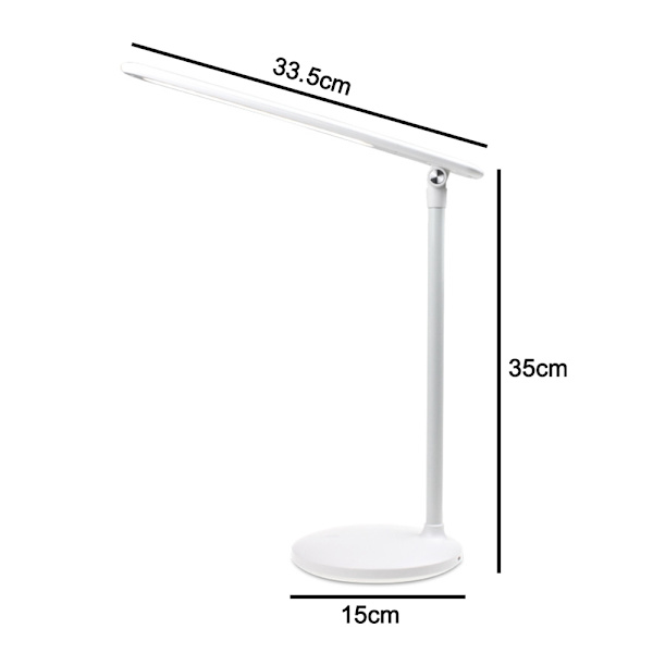 Øjenbeskyttende bordlampe, LED skrivebordslampe, 3 farvetilstande & 3 lysstyrkeniveauer, dæmpbar skrivebordslampe til læsning, studier, arbejde, kollegier, hjem, kontor