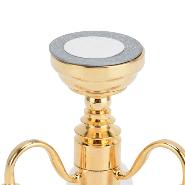 1:12 Dockhus Krona Miniatyr Utsökt Elegant LED Taklampa Dekoration