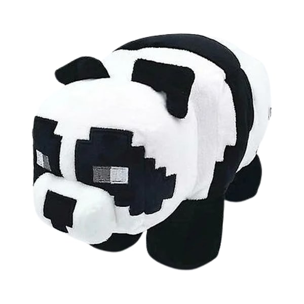 Minecraft Plys Panda Sort/Hvid 25cm