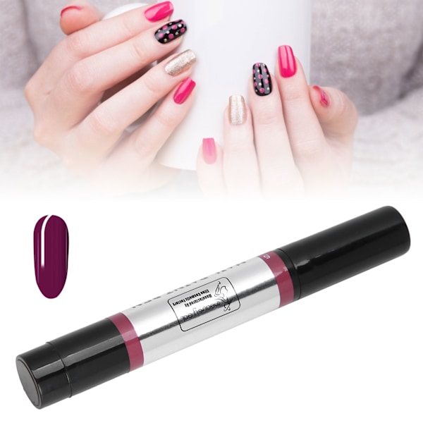 Nagellackspenna Behöver inte baslack Topplack Nagelgelpenna Nagelkonst Manikyrpenna för salong Hem05