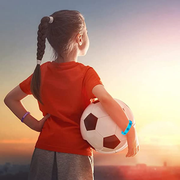 40 stk. Fodbold Silikone Armbånd Flerfarvede Gummi Armbånd Fodbold Armbånd til Børn Fodboldfest Favoriserer Sportsbegivenheder Fødselsdagsfest