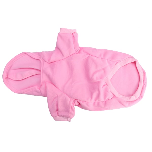 Sød Polyester Kæledyr Vinter Varm Hættetrøje Sweatshirt Tøj Frakke til Hunde Hvalpe Katte (Pink XL)
