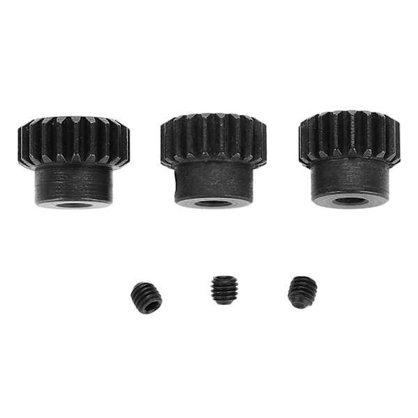 48DP ￠3.175mm 19-21T 21T-23T Krom Stål Motor Pinion Gear Kombination til 1/10 Bil (19T 20T 21T)
