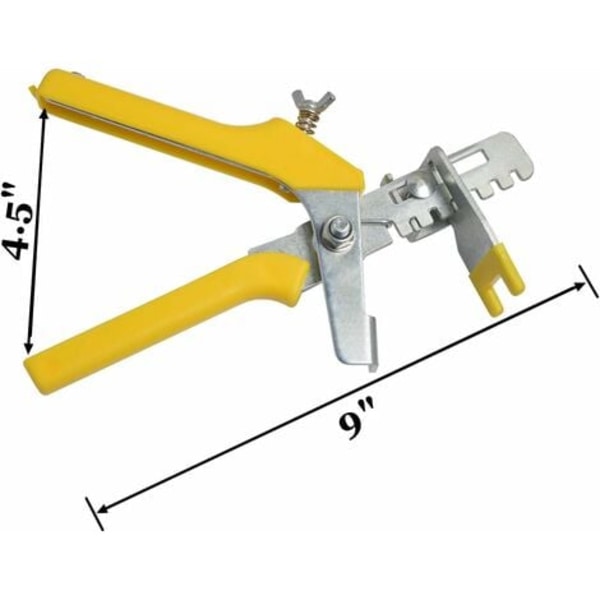 Flisenivelleringssystem 1/8 flisenivelleringsafstandsstykke med flisetang, 300 clips flisenivelleringsafstandsstykker