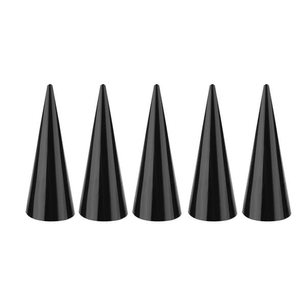 5 st Enstaka Finger Display Ring Holder Showcase Stativ Smycken Ringar Organizer (Svart)