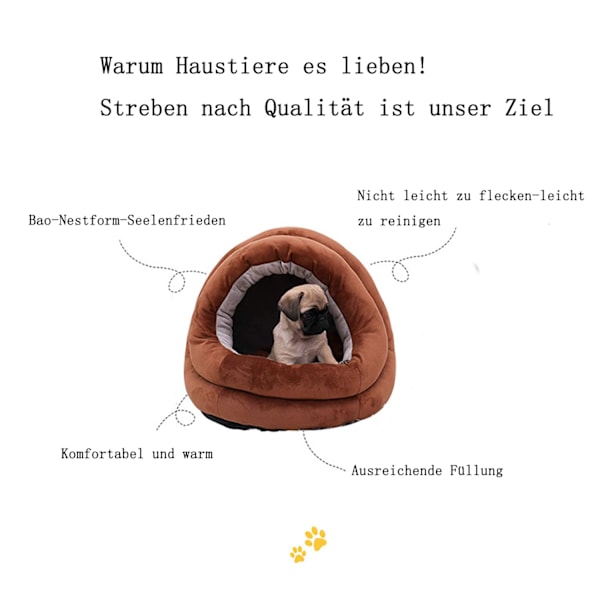 Tjock husdjurssäng Mjuk husdjursmatta Kennel Säng Vinter Mysig sovplats Hundbäddar Fluffig hundmatta för små hundar Husdjur Katt