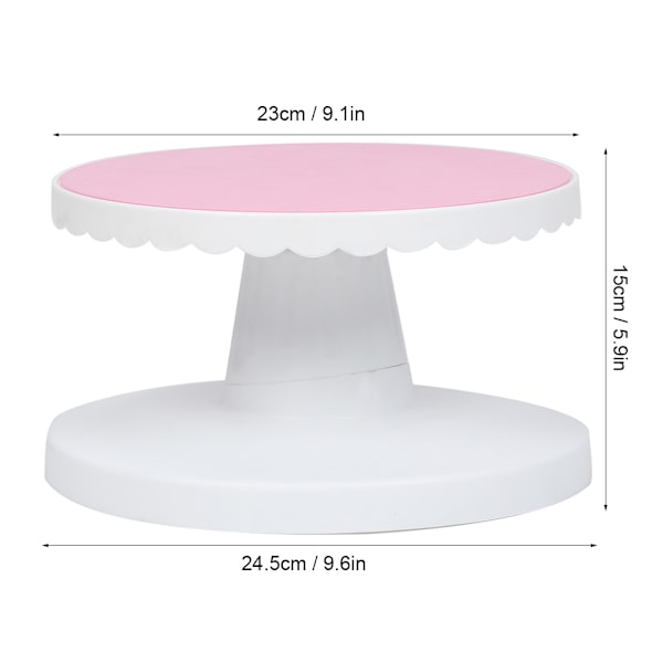 Kageopsats Drejeskive Roterende Base Anti-Skrid Kagedekorationsbord DIY Køkkenbageværktøj (Roterende Borddiameter 23 cm)