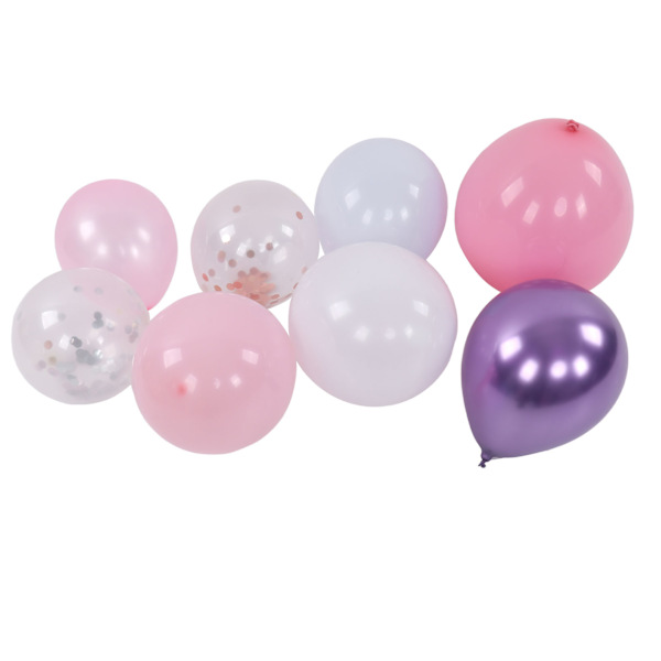 Latexballonger Rosa Blå Lila Macaron Latexballonger DIY Girlang Båge Dekoration Set Bröllop Födelsedagsfest Dekorationer