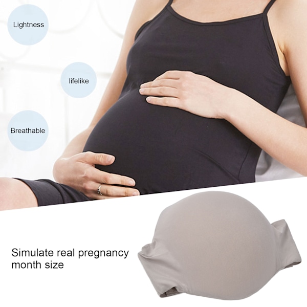 Falsk Gravidmage Memory Foam Lett Pustende Simuleringsmage for Kvinner Hudfarge M