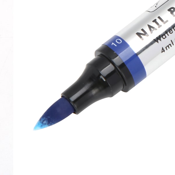 Bärbar nagellackspenna DIY vattenbaserad nagellack gelpenna för kvinnor flickor(10 )