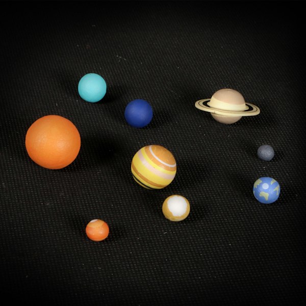 9 stk. Solsystem Undervisningsmodel Planetmodel Astronomi Videnskab Pædagogisk Model Legetøjssæt