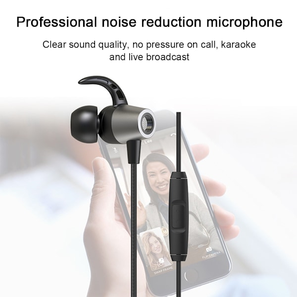 Type-C -nappikuulokkeet mikrofonilla, USB Type-C -kuulokkeet äänenvoimakkuuden säädöllä