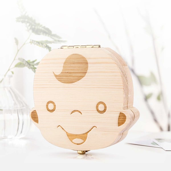 Mælketandsæske, mælketænder æske, træ mælketandsæske til børn, mælketandsæske til drenge, souveniræske til piger, julegave
