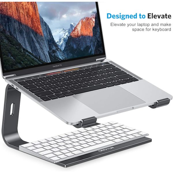 Laptop Stand, Laptop Stand i Aluminiumlegering til MacBook Pro/Air, PC, Laptop Stand og Alle Computere, Holder