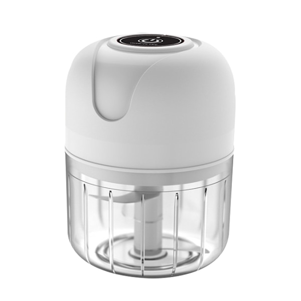 Elektrisk Mini Hvidløgshakker, Mini Madhakker, Bærbar Elektrisk Hvidløgsmølle med USB-opladning til Løg, Gulerod, Kød, Babymad, Grøntsager