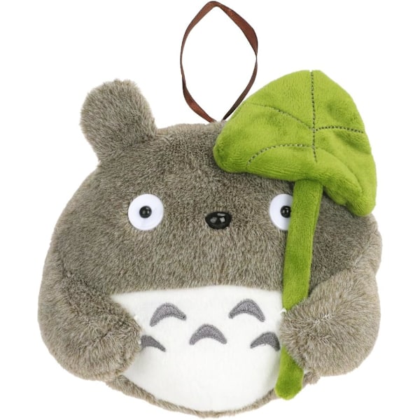 20 CM Totoro med Lotusblad Blødt Legetøj Grå