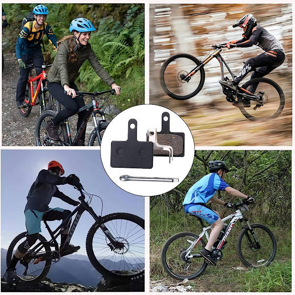 4 par cykelbremseklodser til Shimano Resin skivebremseklodser, skivebremseklodser