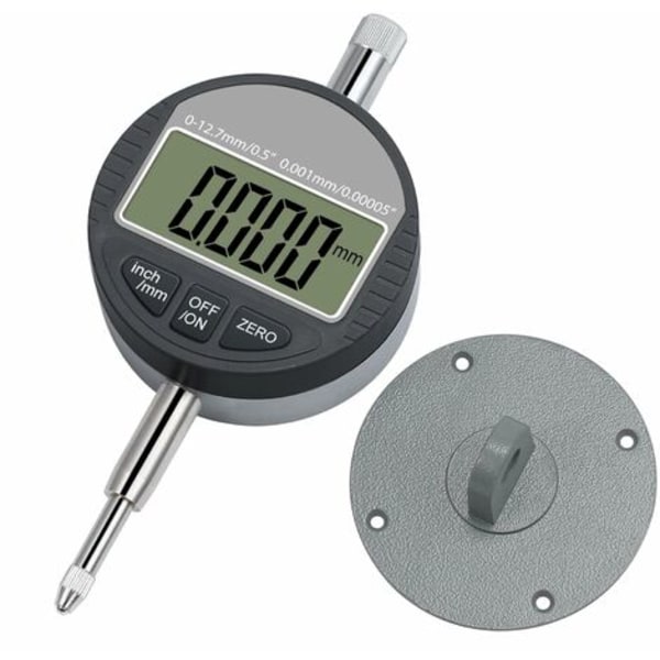 LED Digital Mikrometer 0,001 mm/0,00005'' Digital Indikator Præcisionsmåler 0-12,7 mm/1'' Elektronisk Komparator/Digital Probe Indikator, En
