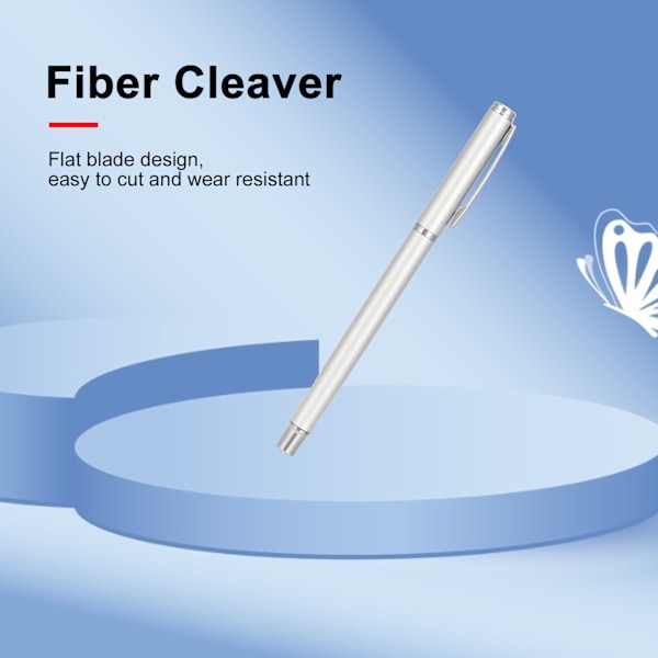 Fiberverktyg Liten Bärbar Penntyp Utbytbar Blad Wolframkarbidstål Optisk Klyvare för SkärningSilver Platt Mun