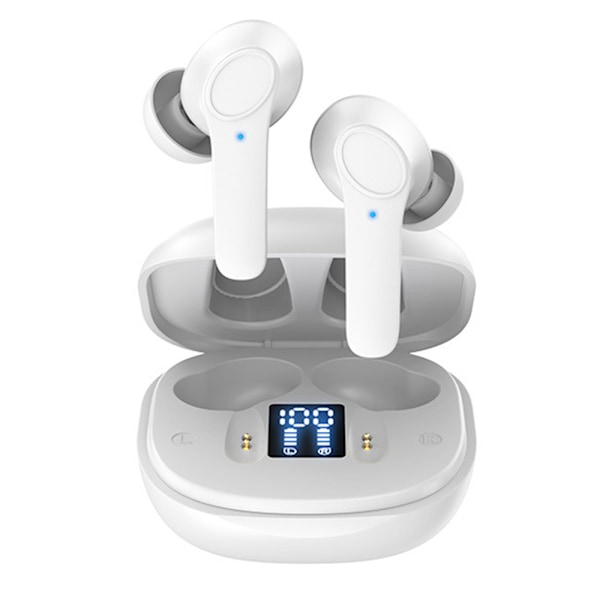 Trådlösa öronsnäckor, Bluetooth 5.0-hörlurar med trådlöst laddningsfodral IPX6 Vattentäta stereo-hörlurar In-Ear Inbyggd mikrofon Headset