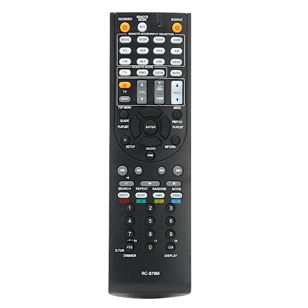 RC-879M Fjärrkontroll Ersättning Passar för ONKYO AV Receiver TX NR535 TX sR333 HT R393 HT s3700