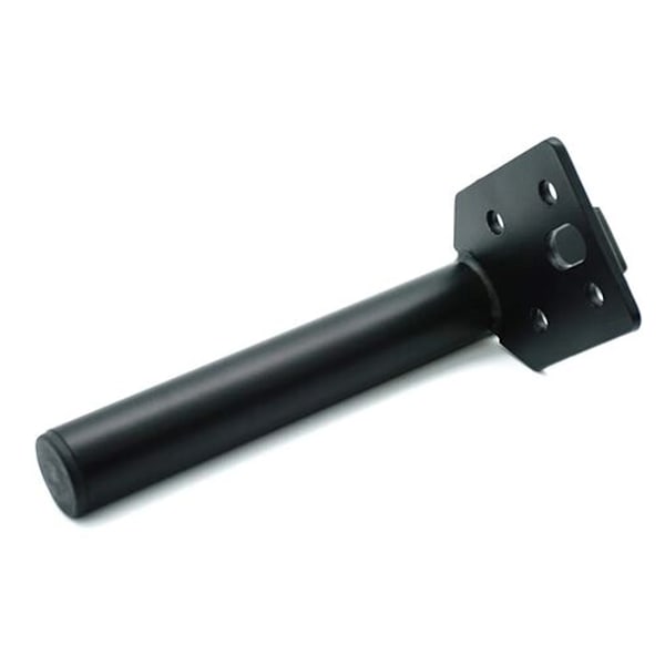 4 stycken 15 cm möbelben, svart metall bordsben, DIY möbelben, med skruvar, används för soffa, soffbord, sängskåp och andra möbler.