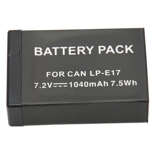 LP E17 Batteri Intelligent Hög Kapacitet 1040mAh Ersättning för 200D II R10 RP 750D M6mark2 800D 850D 77D 760D M3 M5