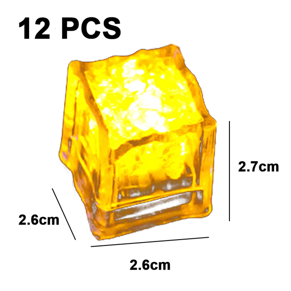LED Isbiter med Lys (12) yellow