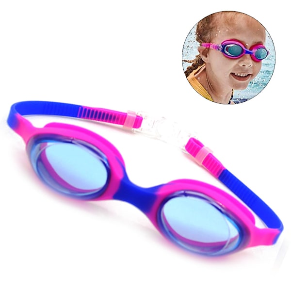 Svømmebriller for barn, pakke med 1 svømmebrille for barn og tenåringer, anti-dugg anti-UV ungdoms svømmebriller lekkasjesikre