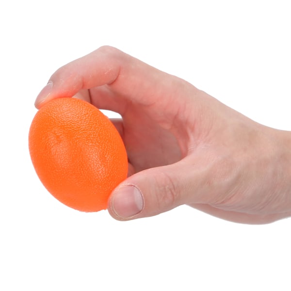 5 st Silikon Handgrepp Boll Handled Träning Styrketräning Massage Greppförstärkare Orange (20 grader) Äggform (Oval)
