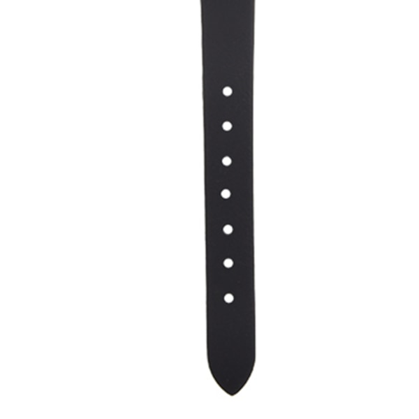 Udsøgt Lille Simpel Mode Dameur Retro Læder Mini Armbåndsur (Sort)