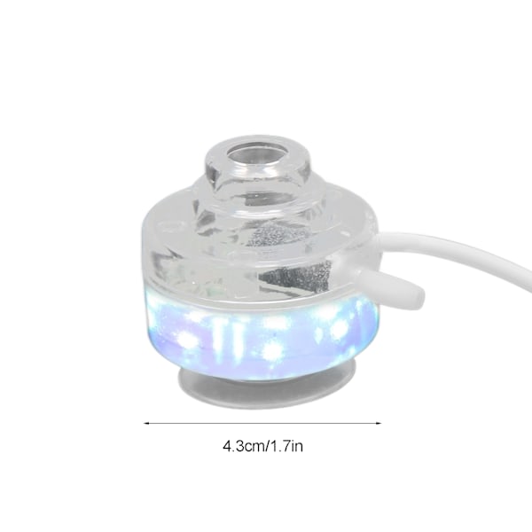 Nedsænkelig LED poollys farverig vandtæt mini akvarium boblelys til dam fontæne akvarier