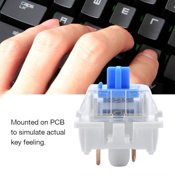 10 stk. Mekanisk tastatur Switch Plate Monteret Blå Switch til NewGiant RGB-serien