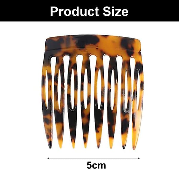 Plast sidekam Mini leopard hårkam Dekorativ hårknute kam leopard hårspenne hårstyling tilbehør