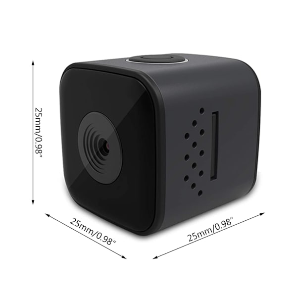 Mini Kamera, Langaton, Teräväpiirto, Pitkä Valmiusaika Mini 1080P Yönäkö Vedenpitävä Pieni Urheilukamera