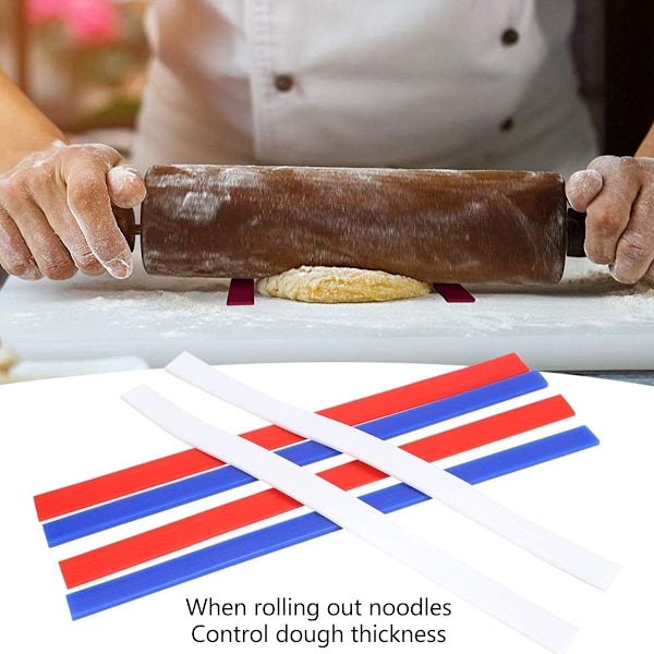 Slitesterke Målestrimler i Silikon for Deig Kjevle Guider Kjeks Paier Baking