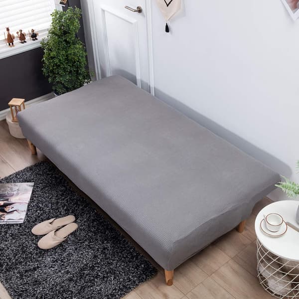 Heltäckande sofföverdrag - Mörkgrå Stor (passar 190-230 cm lång)