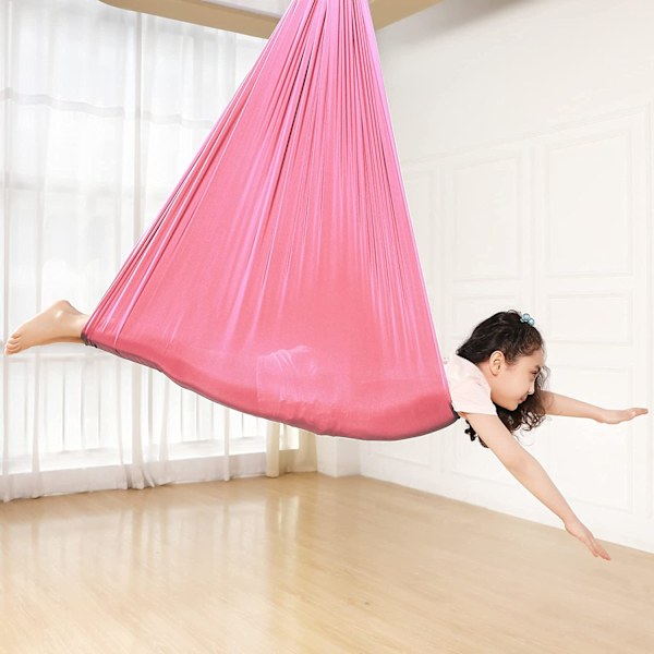 Kinder Schwingen Hengekøye, Innendørs Huske Elastisk Cuddle Hammock Sensory Swing Ideell for, Asperger og sensorisk integrasjon samt