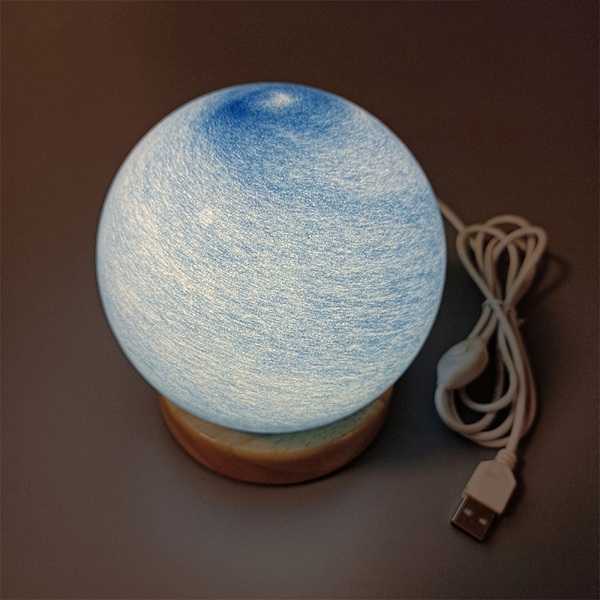Planet lampe Solnedgang bordlampe Atmosfære Regnbue lampe Vandrende planet natlampe Sengelampe