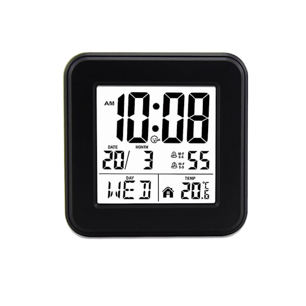 Kreativ lat snooze väckarklocka-digital present våg klocka