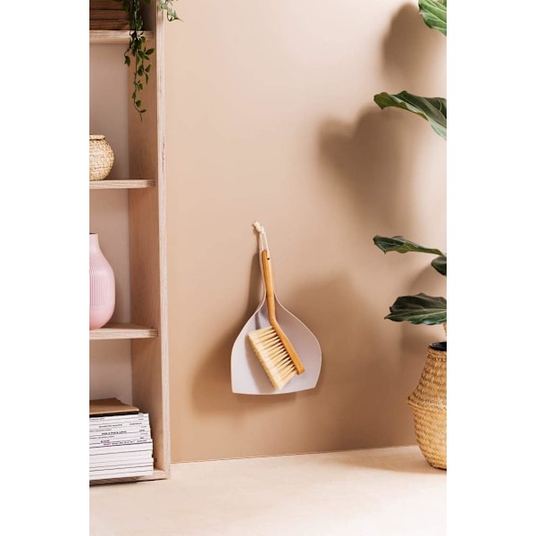 York Eco Natural Ensemble balayette et balayette en Bambou Beige