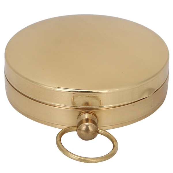 Mässing Retro Stil Fickur Typ Luminous Flip Kompass med Omslag för Utomhus Bergsklättring