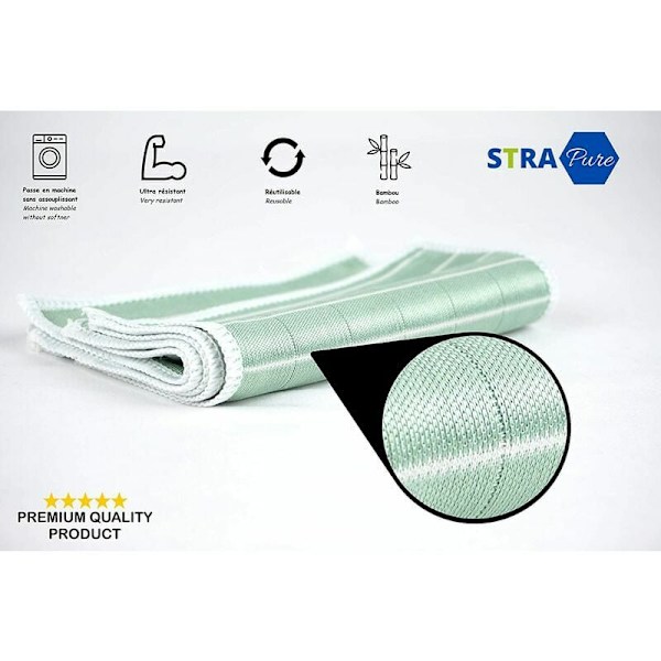 5 st bambu glasögondukar, bambu mikrofiber för glasögon, skärm, visir, smycken, klocka - Effektiv rengöring av glasögon - Mikrofiberduk för skärm