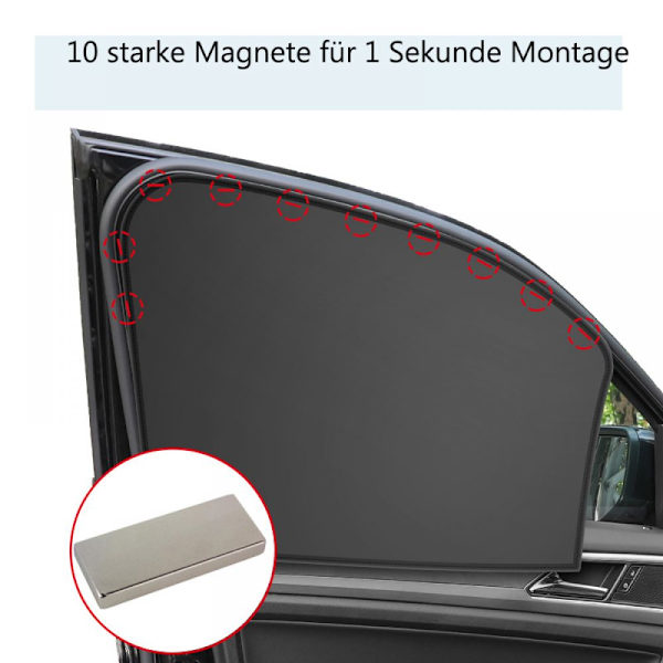 Solskydd Bil Baby Gardin Solskydd Bil Magnetisk för UV-skydd Värme Skydd Solskydd Bil Barn Sida Fönster Bakre Fönster Gardin