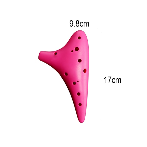 12-håls plast alt C ocarina, presentidé för nybörjarmusiker, lätt att lära sig