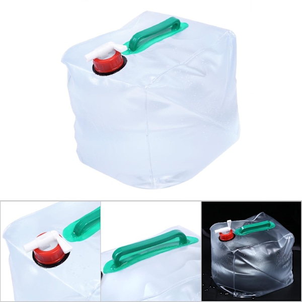 Hopfällbar utomhusvattendunk Vattenbehållare för camping (10L)