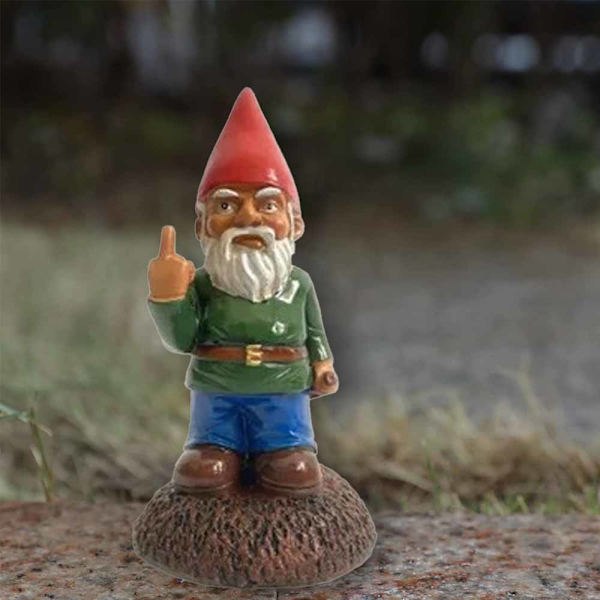 Havens Gartenzwerg Statue Udendørs Sjov Gartenzwerg Dekorativ Gartenzwerg Plænestatue til Terrasse Veranda Have