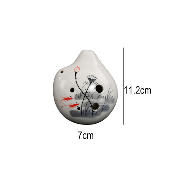 Ocarina 6-håls Alto C Ocarina - Present till nybörjarmusiker, lätt att lära sig