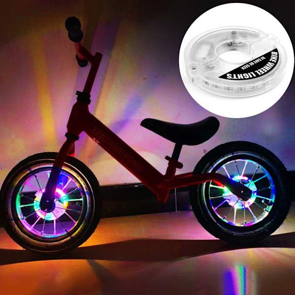 Smarte lysfølsomme cykelhjul lygter USB genopladelige hjuleger lygter